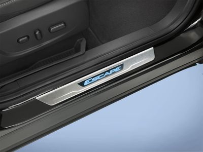 Ford Door Sill Plates - Illuminated, Stainless Steel, 2 - Piece Kit DJ5Z-54132A08-B