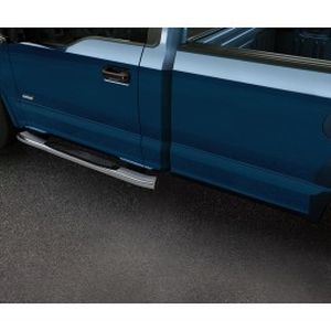 Ford Step Bars - 5 Inch, Chromed Aluminum, Regular Cab FL3Z-16450-AB