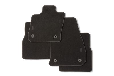 Ford Floor Mats - Carpeted, 4-Piece, Black, With Lincoln Star Logo GD9Z-5413300-AA
