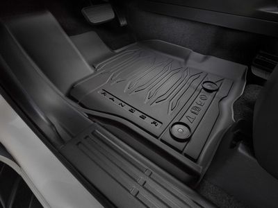 Ford Floor Mats - Black, 4-Piece Set, For Crew Cab KB3Z2613300AA