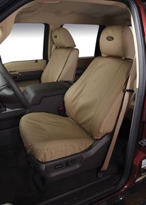 Ford Seat Covers - Rear 60/40, Crew Cab, With Armrest, Charcoal VFL3Z-2663812-H