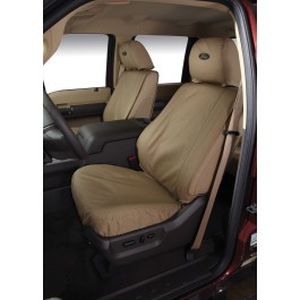 Ford Seat Covers - Rear 60/40, Crew Cab, With Armrest, Taupe VFL3Z-2663812-P