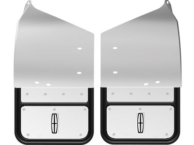 Ford Splash Guards - Gatorback, Front Pair, With Lincoln Star Logo VJL7Z16A550B