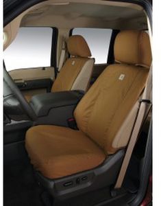 Ford Seat Savers by Covercraft - Front, Carhartt Brown VEL1Z-78600D20-E