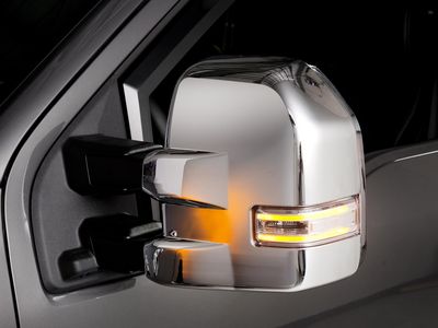 Ford Mirror Caps - Chrome, For Trailer Tow Mirrors, Not For Use With Lariat VFL3Z-17D742-B