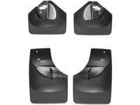 Ford EK3Z-16A550-AA Splash Guards - Molded, Black, Front Pair