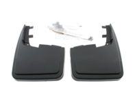 Ford FL3Z-16A550-BA Splash Guards - Molded, Rear Pair, Carbon Black, With Wheel Lip Molding