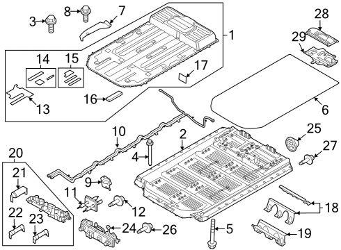 Ford LJ9Z-14300-A JUMPER - DC/DC CONV TO H/V BAT