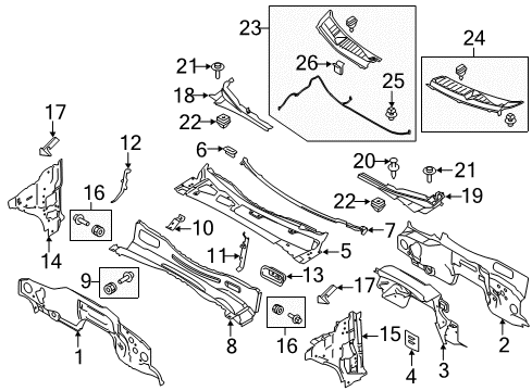 Ford FL3Z-15044D28-A Reinforcement - Instrument Panel