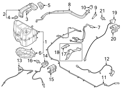 Ford PC3Z-12B591-B SENSOR - EXHAUST GAS - TEMPERA