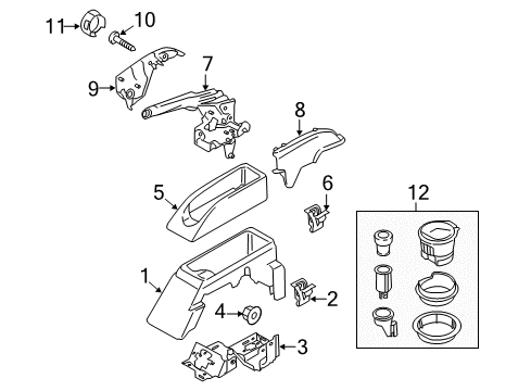 Ford LK4Z-2853-H CABLE ASY - PARKING BRAKE