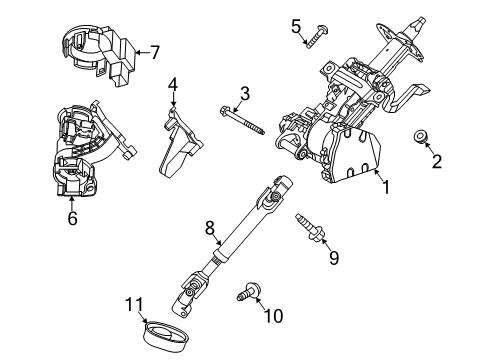 Ford LJ6Z-3600-KA WHEEL ASY - STEERING