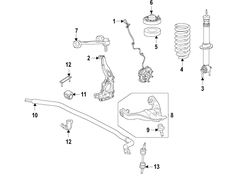 Ford ML3Z-18124-AX STRUT - SUSPENSION