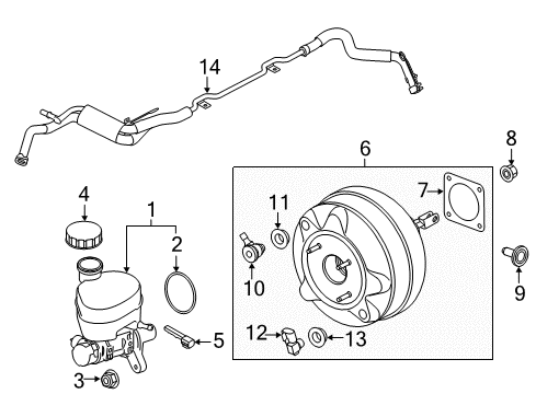 Ford JR3Z-2005-AB BOOSTER ASY - BRAKE