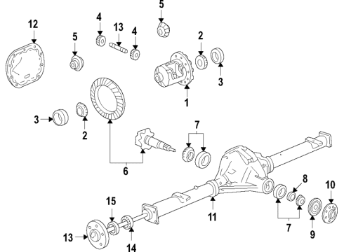 Ford FL3Z-4236-B GEAR - DIFFERENTIAL SIDE