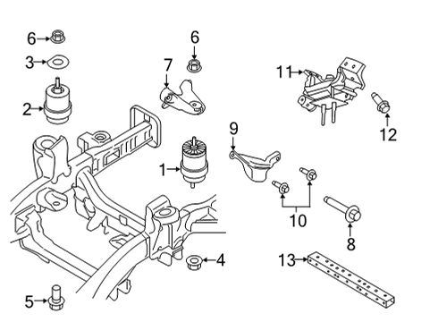 Ford MB3Z-7000-F AUTOMATIC TRANSMISSION ASY