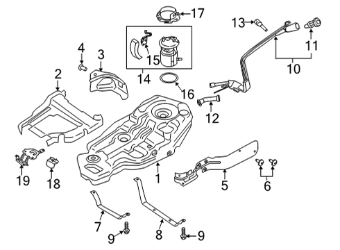 Ford L1MZ-9H307-P SENDER AND PUMP ASY