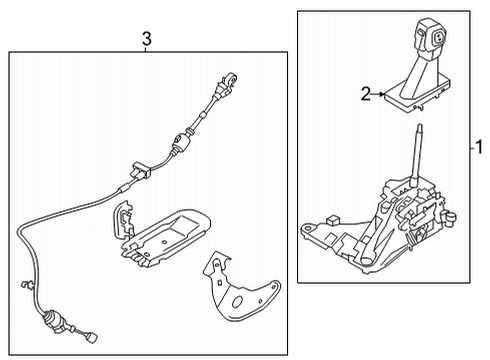 Ford MB3Z-7210-CB LEVER - GEAR SHIFT