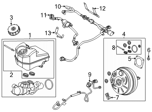 Ford LX6Z-2005-AK BOOSTER ASY - BRAKE