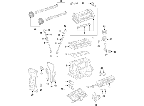 Ford K2GZ-6006-E SERVICE ENGINE ASY