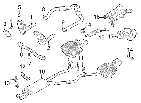 Ford L1MZ-5K291-C BRACKET - EXHAUST PIPE MOUNTIN