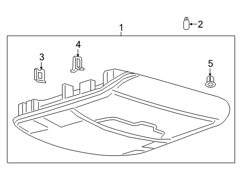 Ford EB3Z-15K609-B SENSOR AND BRACKET - INTERIOR