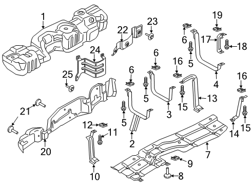 Ford LC3Z-9002-K TANK ASY - FUEL