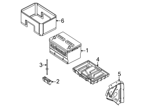 Ford LC2Z-14300-EA CABLE ASY - BATTERY TO BATTERY