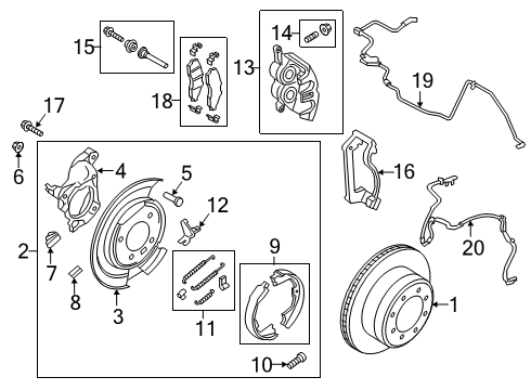 Ford LC3Z-2282-F HOSE ASY - BRAKE