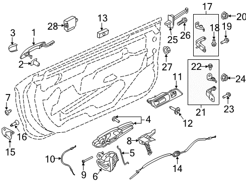 Ford FR3Z-14529-BC Switch - Window Control - Double