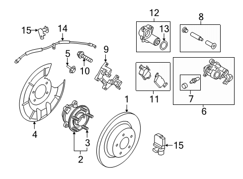 Ford LX6Z-2001-B KIT - BRAKE LINING