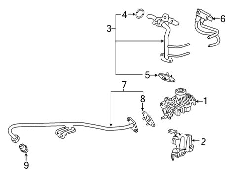 Ford ML3Z-9D475-A VALVE - EXHAUST GAS RECIRCULAT