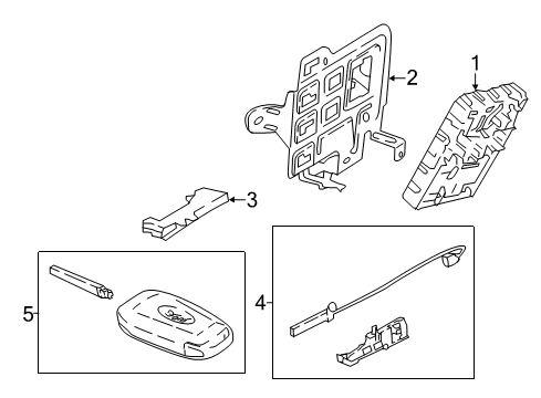 Ford LU5Z-15604-AU KIT - ALARM/KEYLESS LOCK SYSTE