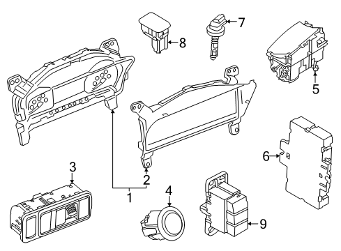 Ford LJ7Z-10849-DAA INSTRUMENT CLUSTER