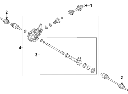 Ford LK4Z-4B410-C KIT - REAR AXLE SHAFT REPAIR