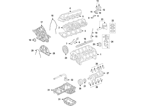 Ford LC3Z-6303-B CRANKSHAFT ASY