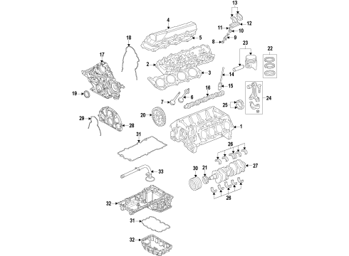 Ford LC3Z-6D309-A BEARING - CRANKSHAFT MAIN