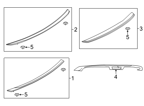 Ford KR3Z-6344210-AB KIT - REAR SPOILER