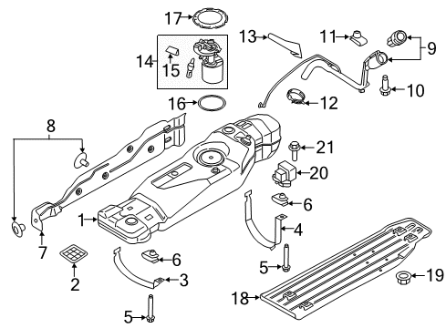 Ford JT4Z-9350-B Fuel Pump Assembly