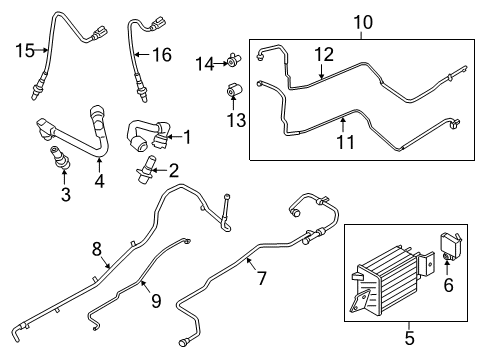 Ford HL3Z-9D280-F MANIFOLD ASY - FUEL SUPPLY