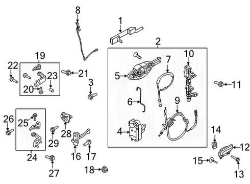 Ford ML3Z-1521990-A CYLINDER AND HOUSING ASY - LOC