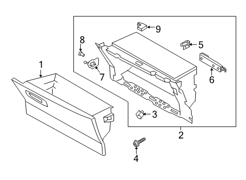 2022 Lincoln Corsair Glove Box Diagram