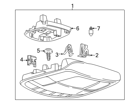 2020 Ford F-150 Overhead Console Diagram 2