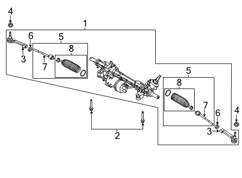 2021 Lincoln Aviator END - SPINDLE ROD CONNECTING Diagram for R1MZ-3A130-D