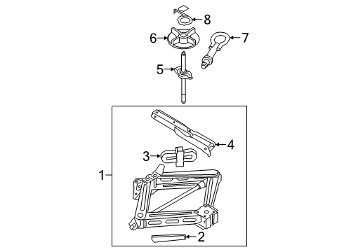 2020 Lincoln Corsair JACK ASY - LIFTING Diagram for LJ6Z-17080-J