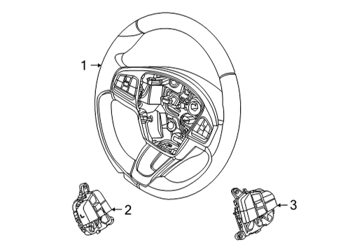 2022 Ford Mustang Mach-E WHEEL ASY - STEERING Diagram for LJ8Z-3600-GF