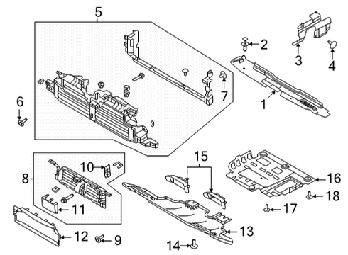 2022 Ford Bronco SHIELD - ENGINE COMPARTMENT SP Diagram for MB3Z-6775-C