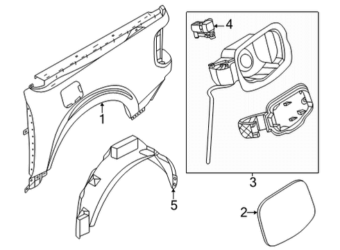 2022 Ford Maverick Fuel Door Diagram