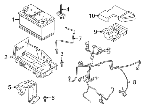 2023 Ford Police Interceptor Utility Battery Diagram 1