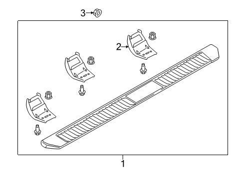 2022 Ford F-350 Super Duty Running Board Diagram 15